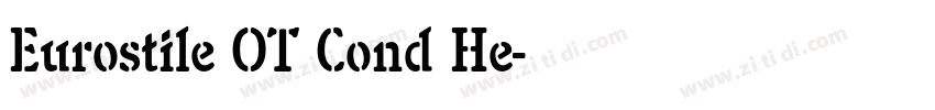 Eurostile OT Cond He字体转换